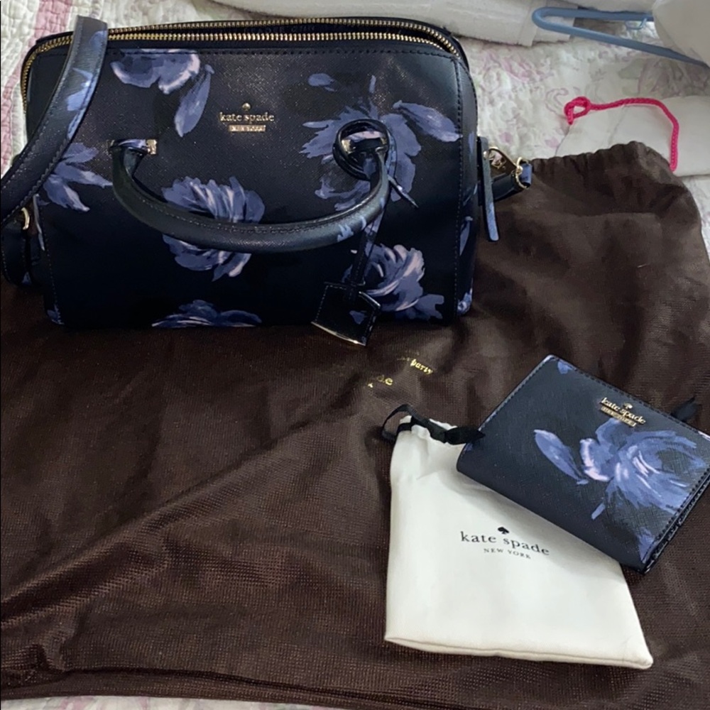 KATE SPADE NWT BOWLING BALL BAG W/ MATCHING WALLET